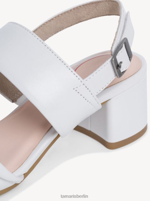 de Tamaris Frauen Sandale aus Leder – weiß 0LHV41543 Schuhe