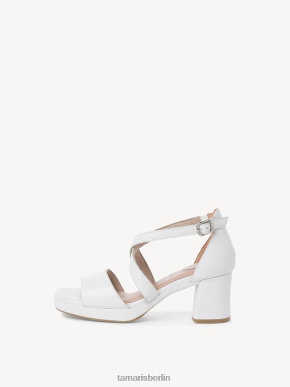 de Tamaris Frauen Sandale aus Leder – weiß 0LHV41773 Schuhe