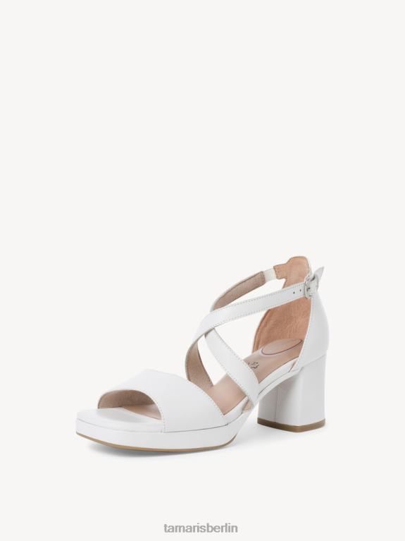 de Tamaris Frauen Sandale aus Leder – weiß 0LHV41773 Schuhe