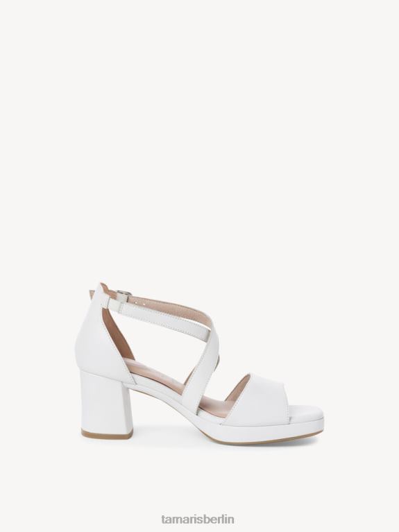 de Tamaris Frauen Sandale aus Leder – weiß 0LHV41773 Schuhe