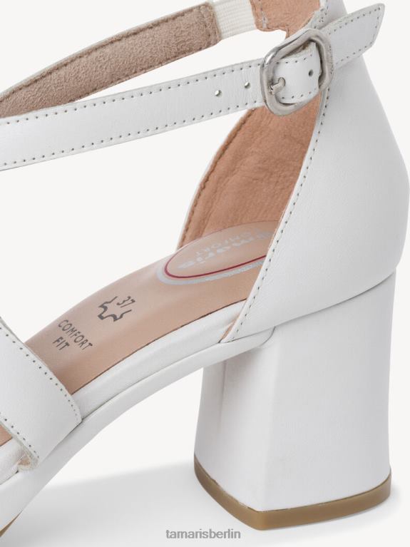 de Tamaris Frauen Sandale aus Leder – weiß 0LHV41773 Schuhe