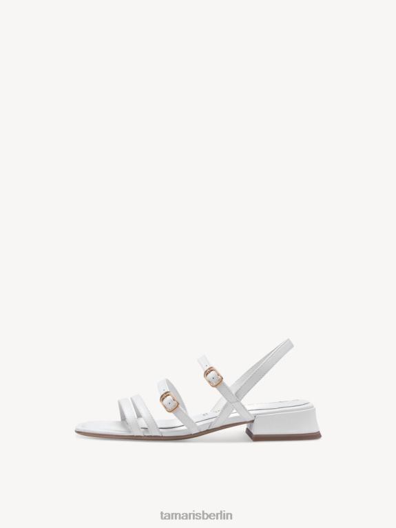 de Tamaris Frauen Sandale aus Leder – weiß 0LHV4442 Schuhe