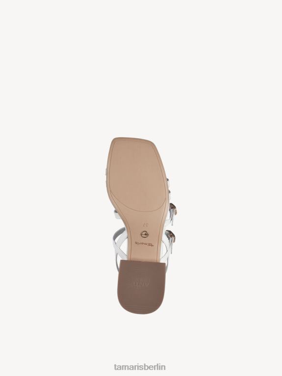 de Tamaris Frauen Sandale aus Leder – weiß 0LHV4442 Schuhe