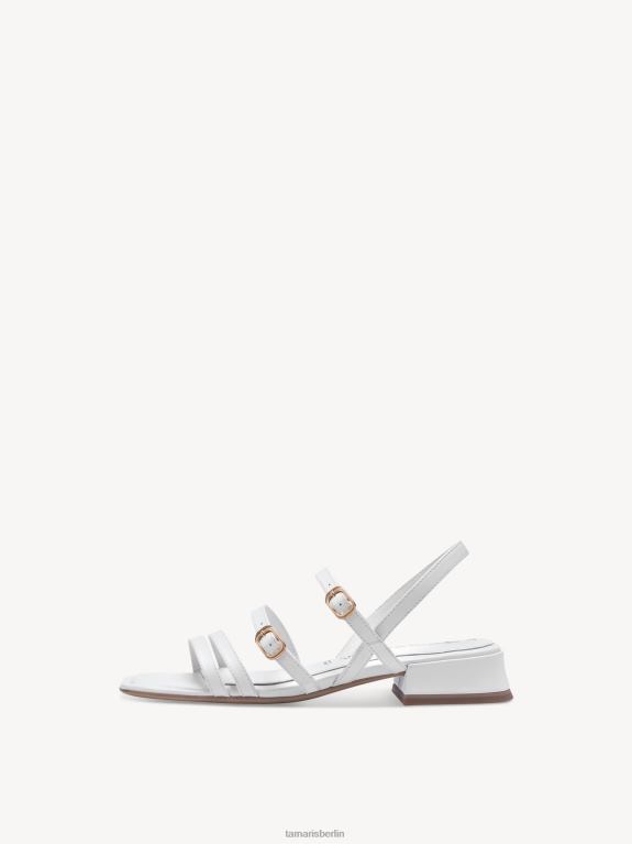 de Tamaris Frauen Sandale aus Leder – weiß 0LHV4442 Schuhe