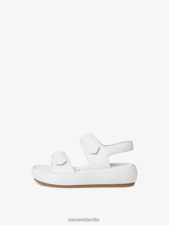 de Tamaris Frauen Sandale aus Leder – weiß 0LHV4583 Schuhe