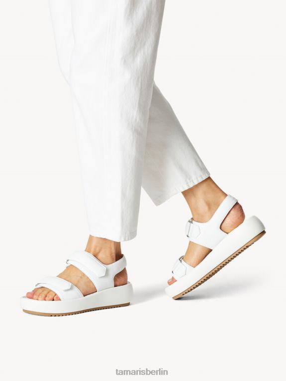 de Tamaris Frauen Sandale aus Leder – weiß 0LHV4583 Schuhe