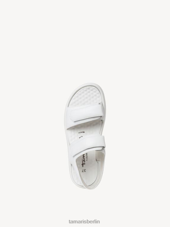 de Tamaris Frauen Sandale aus Leder – weiß 0LHV4583 Schuhe