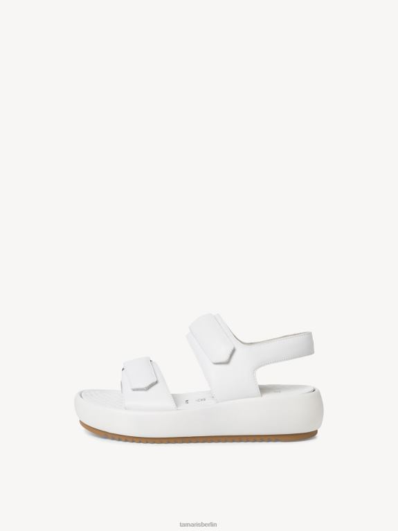 de Tamaris Frauen Sandale aus Leder – weiß 0LHV4583 Schuhe