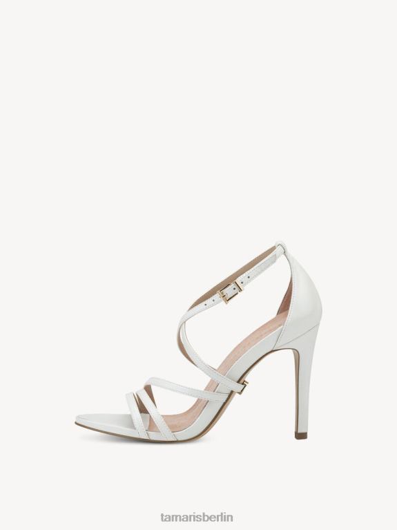 de Tamaris Frauen Sandale aus Leder – weiß/weiße Perle 0LHV41100 Schuhe
