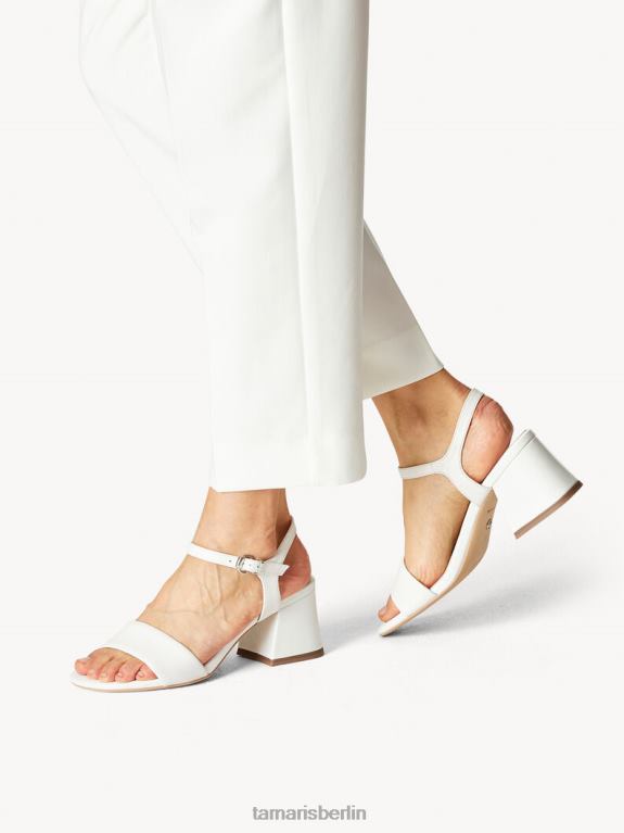 de Tamaris Frauen Sandale aus Leder – weiß/weißes Leder 0LHV41179 Schuhe