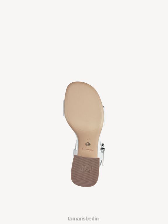 de Tamaris Frauen Sandale aus Leder – weiß/weißes Leder 0LHV41179 Schuhe
