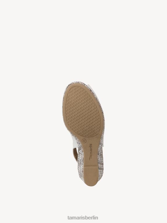 de Tamaris Frauen Sandale aus Leder – weiß/weißes Leder 0LHV4330 Schuhe