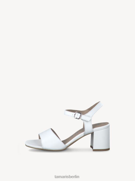 de Tamaris Frauen Sandale aus Leder – weiß/weißes Leder 0LHV4398 Schuhe