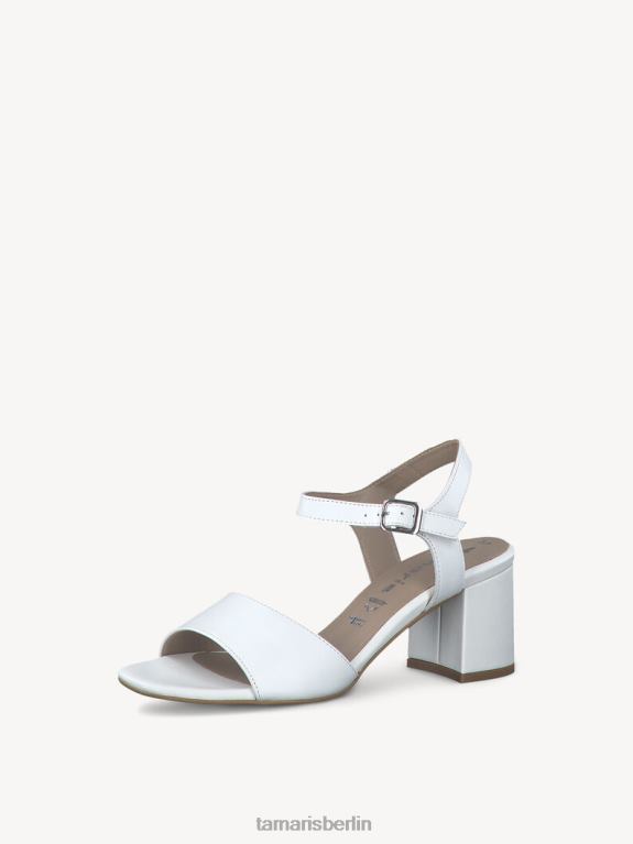 de Tamaris Frauen Sandale aus Leder – weiß/weißes Leder 0LHV4398 Schuhe