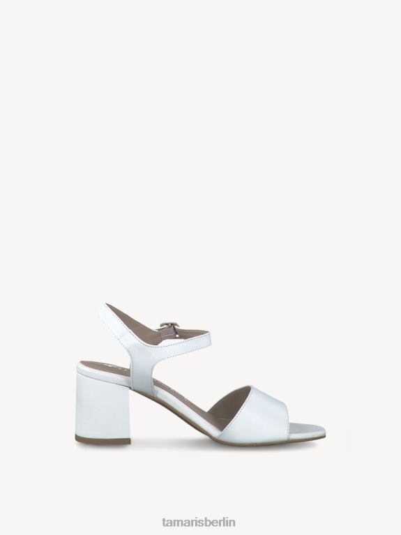 de Tamaris Frauen Sandale aus Leder – weiß/weißes Leder 0LHV4398 Schuhe