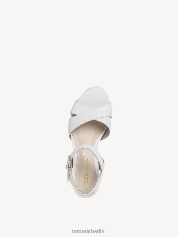 de Tamaris Frauen Sandale aus Leder – weiß/weißes Leder 0LHV4836 Schuhe