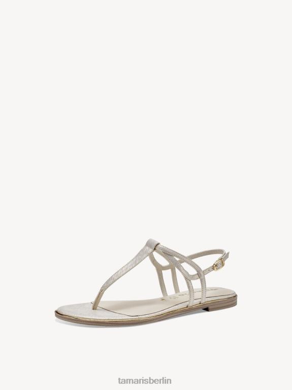 de Tamaris Frauen Sandale - gelb/hellgold struk. 0LHV4324 Schuhe