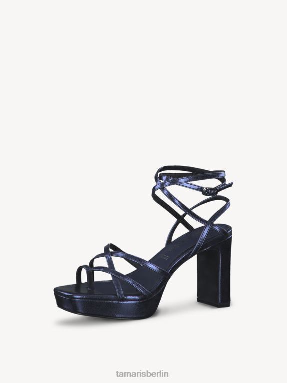 de Tamaris Frauen Sandale mit Absatz – Blau/Marine-Metallic 0LHV42193 Schuhe