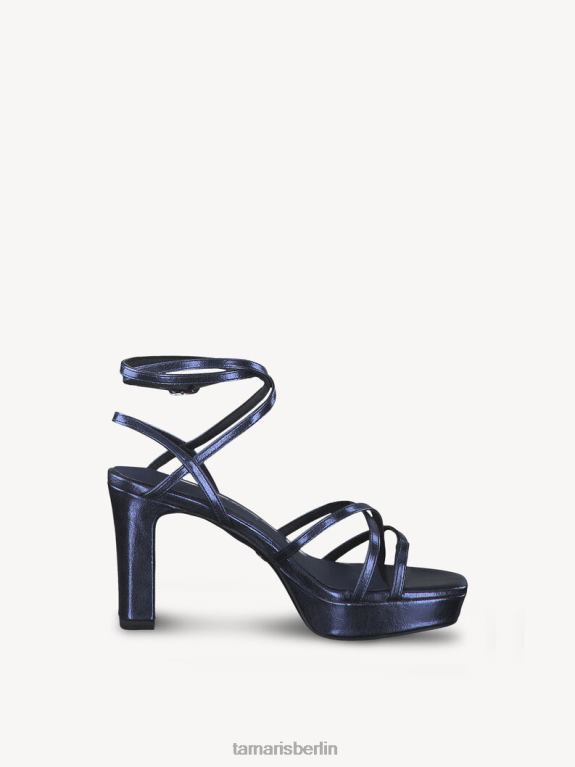 de Tamaris Frauen Sandale mit Absatz – Blau/Marine-Metallic 0LHV42193 Schuhe