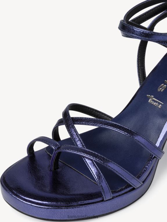 de Tamaris Frauen Sandale mit Absatz – Blau/Marine-Metallic 0LHV42193 Schuhe