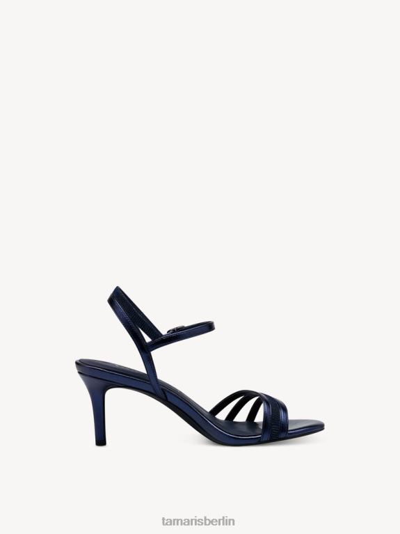 de Tamaris Frauen Sandale mit Absatz - Blau/Marineblau met. Kamm 0LHV4969 Schuhe