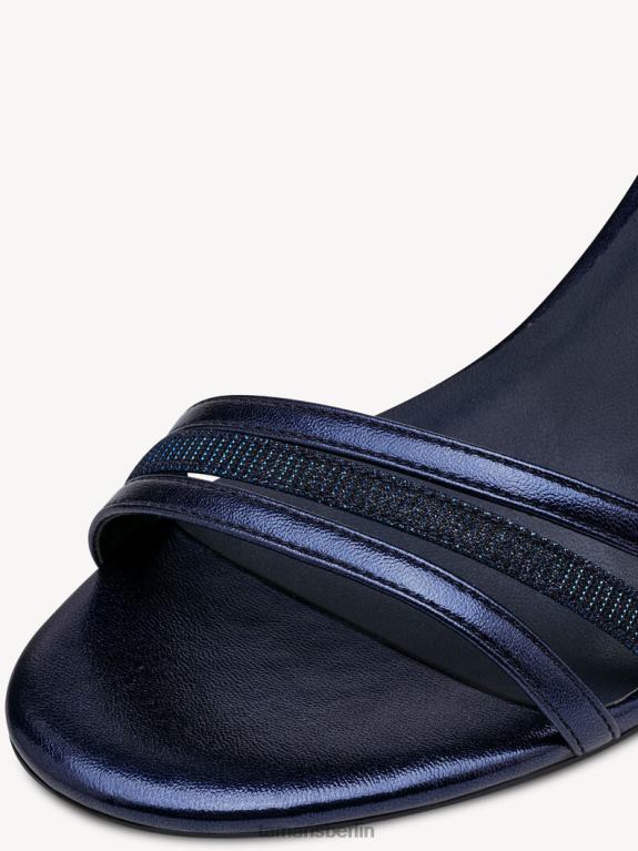 de Tamaris Frauen Sandale mit Absatz - Blau/Marineblau met. Kamm 0LHV4969 Schuhe