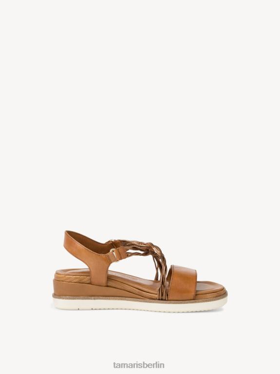 de Tamaris Frauen Sandale mit Absatz – Braun/Cognac-Kamm 0LHV41169 Schuhe
