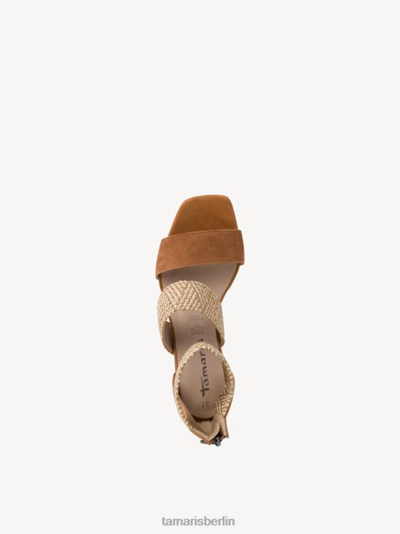 de Tamaris Frauen Sandale mit Absatz – Braun/Cognac-Kamm 0LHV42081 Schuhe