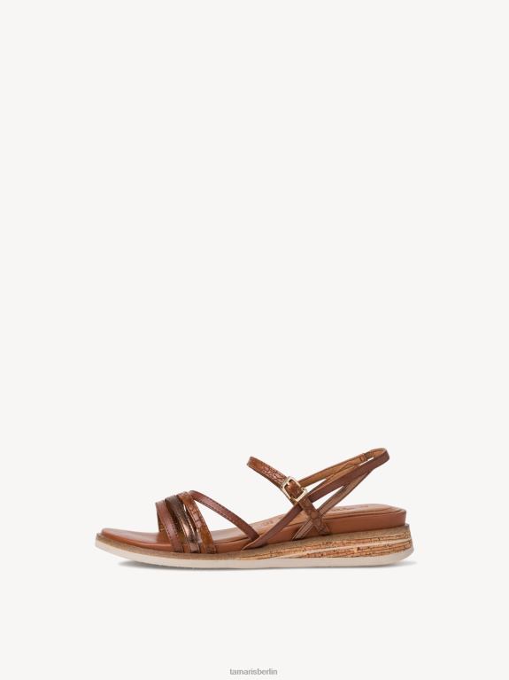 de Tamaris Frauen Sandale mit Absatz – Braun/Cognac-Kamm 0LHV42121 Schuhe