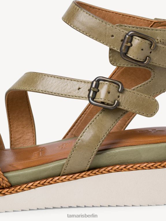 de Tamaris Frauen Sandale mit Absatz – Grün/Salbei 0LHV42304 Schuhe
