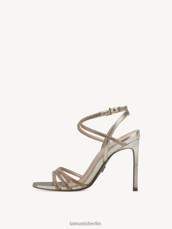 de Tamaris Frauen Sandale mit Absatz – Metallic/Goldkristall 0LHV41746 Schuhe
