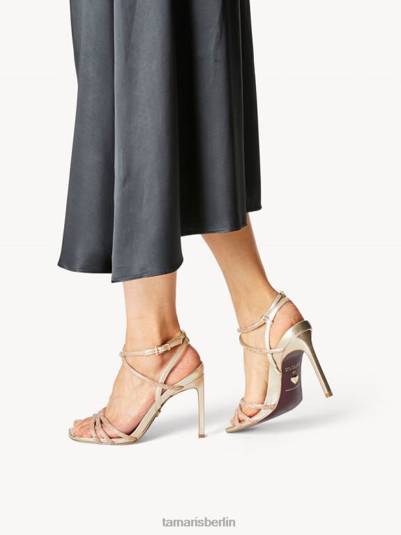 de Tamaris Frauen Sandale mit Absatz – Metallic/Goldkristall 0LHV41746 Schuhe