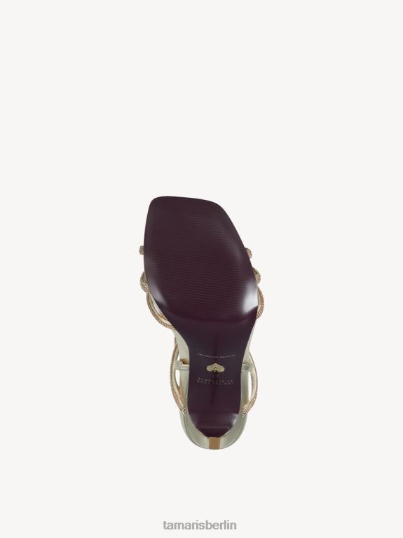 de Tamaris Frauen Sandale mit Absatz – Metallic/Goldkristall 0LHV41746 Schuhe