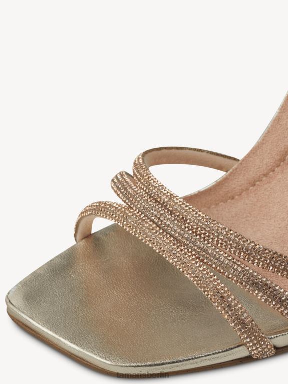 de Tamaris Frauen Sandale mit Absatz – Metallic/Goldkristall 0LHV41746 Schuhe