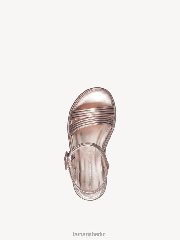 de Tamaris Frauen Sandale mit Absatz – Metallic/Hellgold 0LHV4114 Schuhe