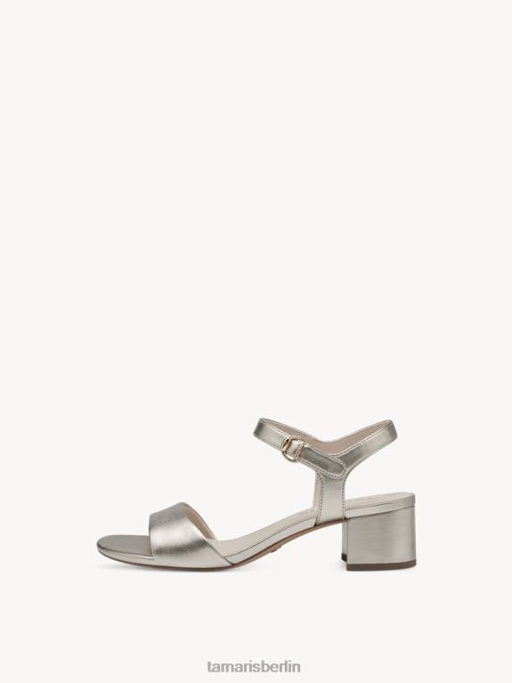 de Tamaris Frauen Sandale mit Absatz – Metallic/Hellgold 0LHV41206 Schuhe