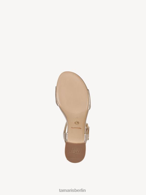 de Tamaris Frauen Sandale mit Absatz – Metallic/Hellgold 0LHV41206 Schuhe