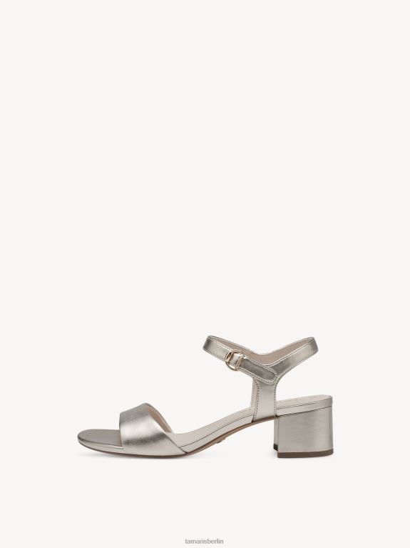 de Tamaris Frauen Sandale mit Absatz – Metallic/Hellgold 0LHV41206 Schuhe
