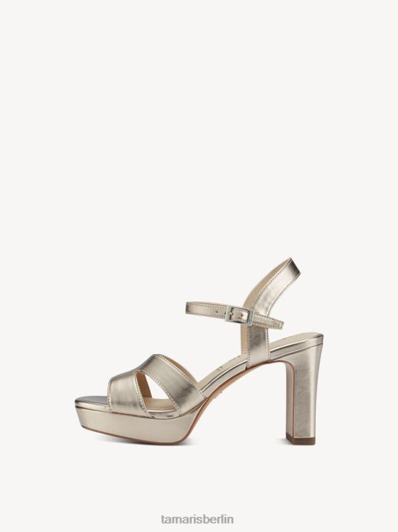 de Tamaris Frauen Sandale mit Absatz – Metallic/Hellgold 0LHV41516 Schuhe