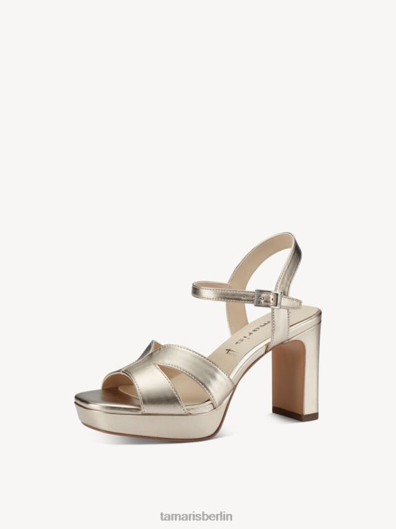 de Tamaris Frauen Sandale mit Absatz – Metallic/Hellgold 0LHV41516 Schuhe