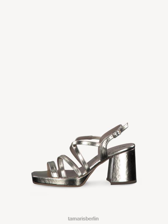 de Tamaris Frauen Sandale mit Absatz – Metallic/Hellgold 0LHV445 Schuhe