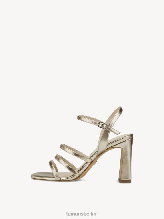 de Tamaris Frauen Sandale mit Absatz – Metallic/Hellgold 0LHV4523 Schuhe