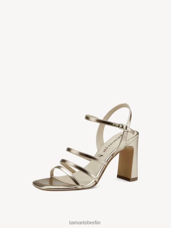 de Tamaris Frauen Sandale mit Absatz – Metallic/Hellgold 0LHV4523 Schuhe