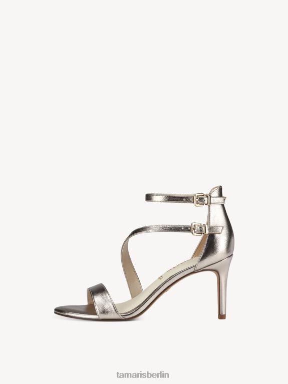 de Tamaris Frauen Sandale mit Absatz – Metallic/Hellgold 0LHV4642 Schuhe