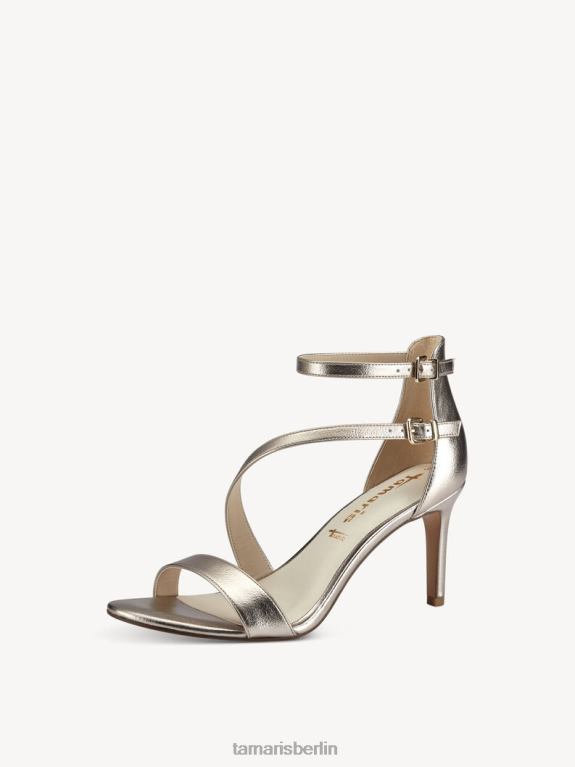 de Tamaris Frauen Sandale mit Absatz – Metallic/Hellgold 0LHV4642 Schuhe