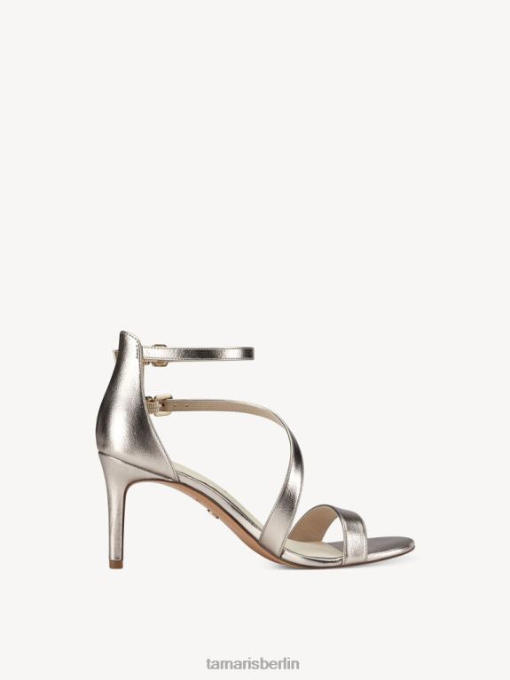 de Tamaris Frauen Sandale mit Absatz – Metallic/Hellgold 0LHV4642 Schuhe