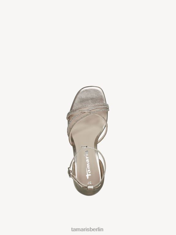de Tamaris Frauen Sandale mit Absatz – Metallic/Hellgold 0LHV4677 Schuhe
