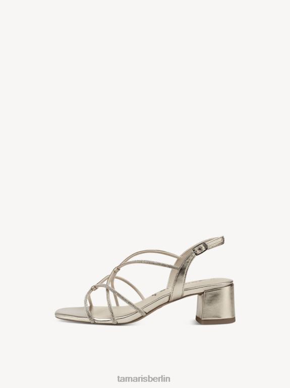 de Tamaris Frauen Sandale mit Absatz – Metallic/Hellgold 0LHV4916 Schuhe