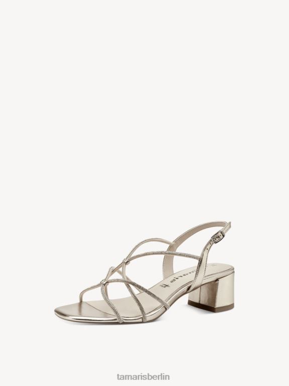 de Tamaris Frauen Sandale mit Absatz – Metallic/Hellgold 0LHV4916 Schuhe