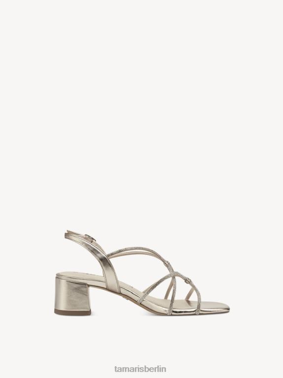 de Tamaris Frauen Sandale mit Absatz – Metallic/Hellgold 0LHV4916 Schuhe